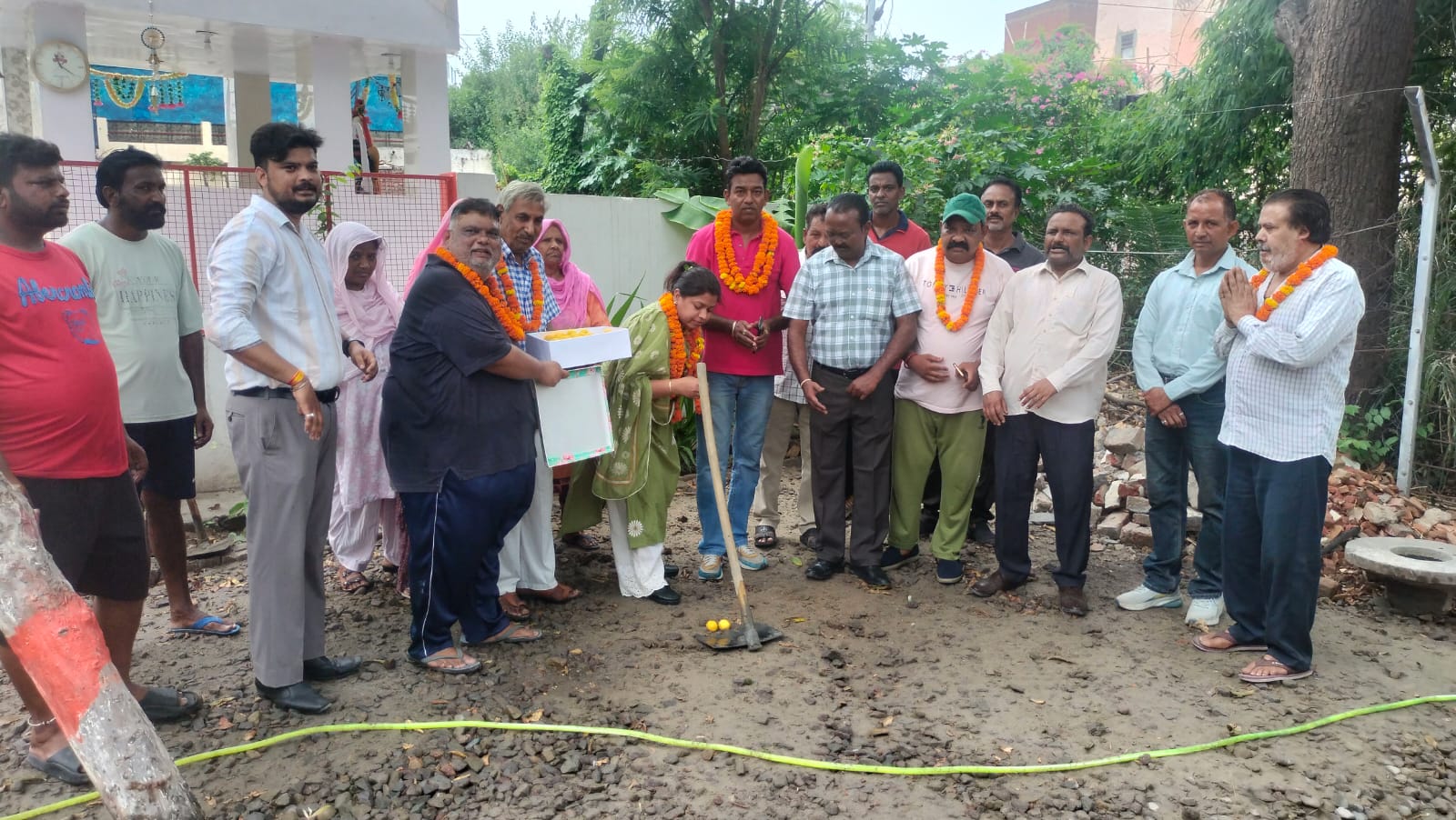 Road and street development work started in Ward 49.